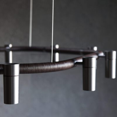 ONE A_Xcurve_Elephant Grey_Dark Brown Leather1